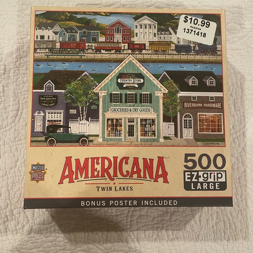 MasterPieces Americana Twin Lakes 500-Piece EZ-Grip Puzzle - Green
